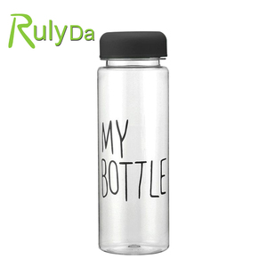 Nuevo estilo 500 ml deportes claro PC mi botella de agua botella de plástico jugo de frutas brillo botella de agua - Product Image 2