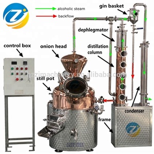 Colonna di Distillazione per Piccola Distilleria, Distillatore di <span class=keywords><strong>Gin</strong></span> 100 l 200 l 500 l - Product Image 2