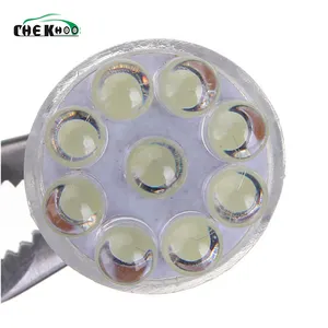 T20 7440 9smd Lampu Led Sinyal Belok Mobil, Lampu Bohlam Cadangan Cahaya Putih Otomotif DC12V untuk Mobil