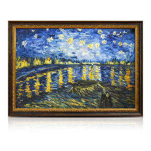 Fantástica Obra de Arte Romántica Holandesa, <span class=keywords><strong>la</strong></span> Más Reconocida Pintura al Óleo de <span class=keywords><strong>la</strong></span> <span class=keywords><strong>Noche</strong></span> Estrellada de <span class=keywords><strong>Van</strong></span> <span class=keywords><strong>Gogh</strong></span> - Product Image 2