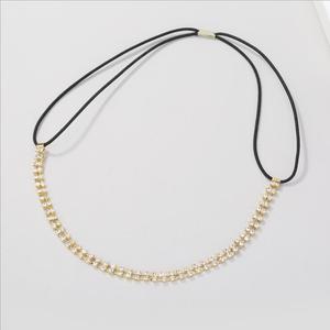 Vintage <strong>Beads</strong> <strong>Braided</strong> Headdress Crystal Headband Party Rhinestone Elastic Hair Band for Women Girls Hair Accessories - Product Image 3