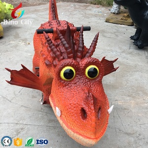 2025 Mechanische anima tro nische Drachen unterhaltung Animal Kiddie Rides