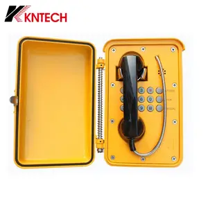 KNTECH Weatherproof Outdoor IP POE Powered Emergency Telephone with Noise Cancelling Phone Handset Receiver KNSP-01T2S