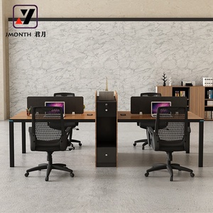 Muebles de escritorio de oficina para 4 personas extensibles de alta calidad modernos