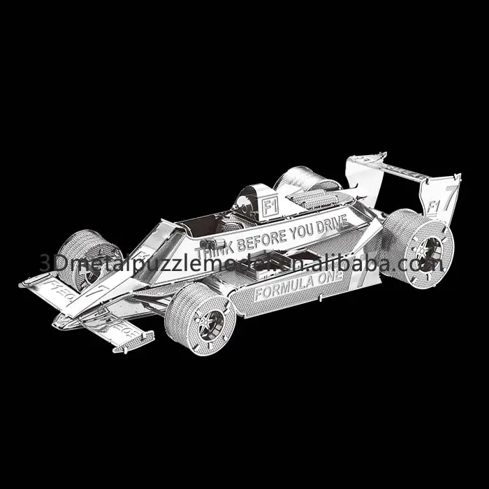 Los nuevos modelos rompecabezas tipo de coche de fórmula F102 educativos 3d de metal