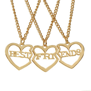 Collane dell'Amicizia per 3 Migliori Amiche, Gioielli in Oro, Spedizione Gratuita per Acquisti Online - Product Image 1