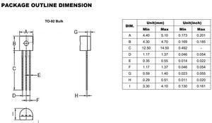 Transistor de Potencia NPN PNP TO-92 con <span class=keywords><strong>Precio</strong></span> Competitivo - Product Image 5