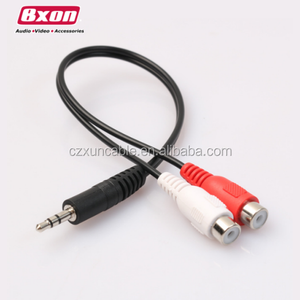 20Cm 3.5Mm Mannelijke Stekker Naar 2rca Vrouwelijke Jack Adapter Audio Y Splitterkabel - Product Image 1