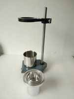 Vaso Medidor de Viscosidad de Pintura Ford 4 #   Viscosímetro Brookfield de Aluminio y Acero Inoxidable de 100 ml con Función de Temporizador para Impresión