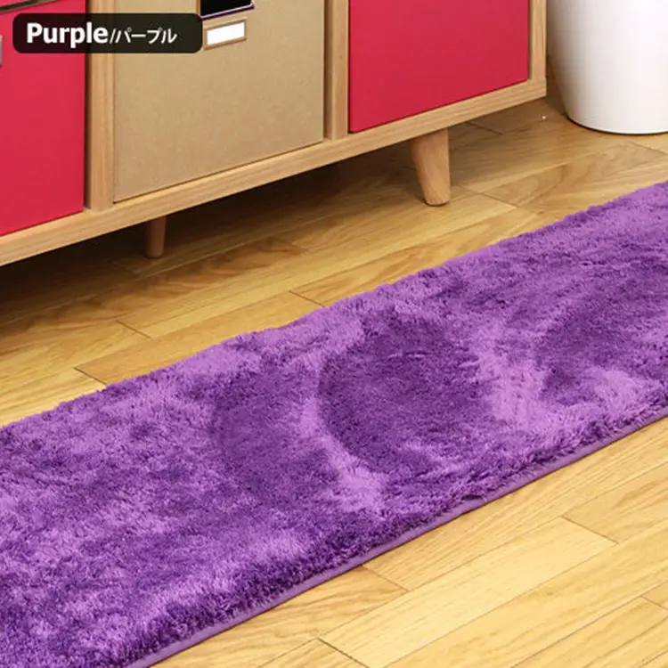 Viola poliestere shag grande lavabile tappeti da cucina