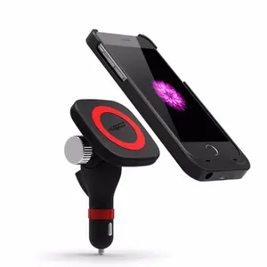 New design mini magnetic car USB Wireless charger for Iphone 8 for samsung