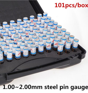 Beste kwaliteit lagerstaal Gcr15 penmaatset 1,00-2,00 mm (interval 0,01 mm 101 stuks) penmaatjes - Product Image 2