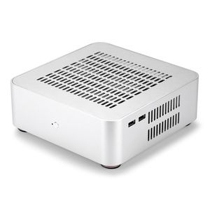 RGeek L65S Mini ITX Trường Hợp Máy Tính Trường Hợp USB 2.0 Nhôm Mini PC Máy Tính Để Bàn Trường Hợp <span class=keywords><strong>HTPC</strong></span> <span class=keywords><strong>Chassis</strong></span> với Lỗ - Product Image 3