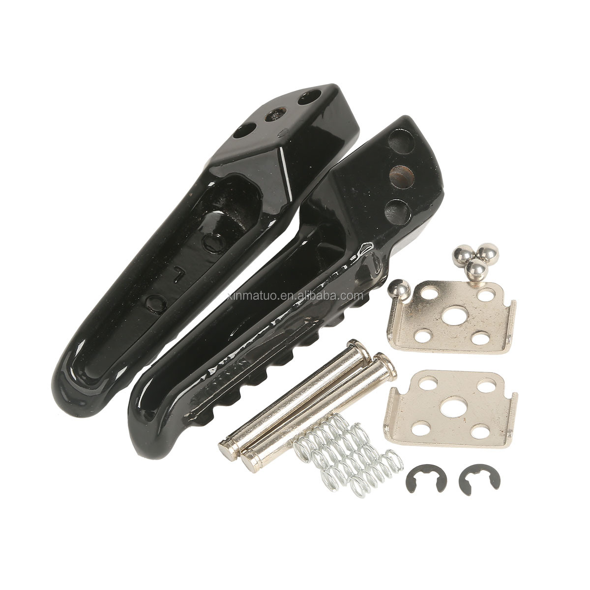 XINMATUO XF-1077-B Black Rear Foot Pegs for Kawasaki ZZR1400