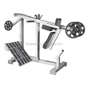 Máquina de treino fitness, equipamento de ginástica comercial de força, placa carregada total perna, máquina de agachamento