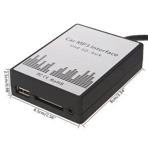 OOTDTY-Adaptador de reproductor de música MP3 para coche, USB SD AUX, para Volvo hu-series C70 S40/V70 XC70 60/80, instalación sencilla