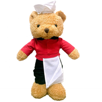 Jouet en peluche ours en peluche pour la publicité sur mesure, uniforme de Chef, pour restaurant, hôtel