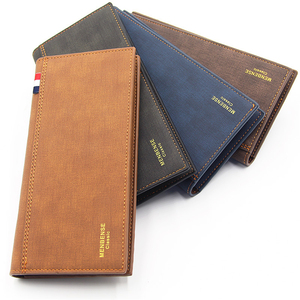Portafoglio <span class=keywords><strong>da</strong></span> <span class=keywords><strong>Uomo</strong></span> Vintage di Lusso OEM con Logo, Chiusura Aperta, Fodera in Poliestere, Impermeabile, Lungo, per Uso Quotidiano - Product Image 1