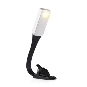 Mini lampe de lecture Led avec pince Flexible Rechargeable par USB, bandeau, idéale pour livre, modèle