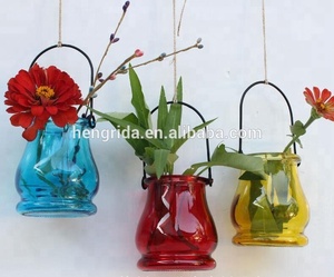<span class=keywords><strong>Vaso</strong></span> lanterna in vetro colorato prezzo di fabbrica diretto con manico in metallo per decorazione domestica/portacandele lanterna in vetro - Product Image 5