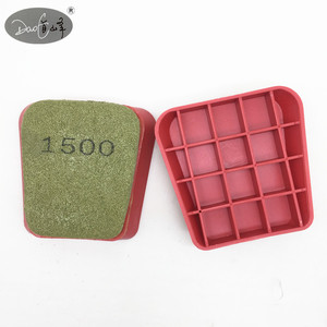 Daofeng Frankfurt 100mm Bloques de Pulido de Esponja Abrasiva de Dureza Suave/Dura con Diamante para Mármol, Soporte OEM, Corte de Piedra - Product Image 3