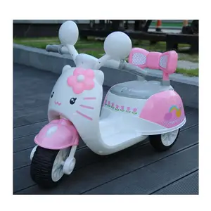 Baby Scooter Batterie betriebene Fahrt auf Motorrad Kinder Elektroauto Günstige kleine Plastiks pielzeug Rosa Plastik flaschen Gold Top CN;GUA