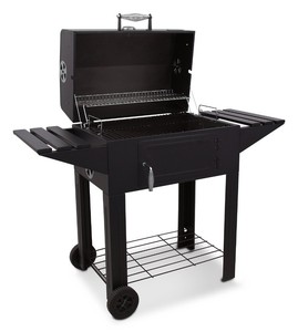 Ghisa barbecue del carbone <span class=keywords><strong>di</strong></span> legna barbecue con regolazione fuoco griglia& trolly carrello per esterna attrezzature da cucina - Product Image 2