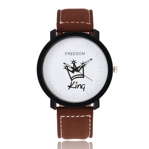 Offre spéciale, jolie montre à Quartz de Couple de Style Simple, montres de poignet d'amoureux OEM pour la saint-valentin, cadeau de bracelet en cuir - Product Image 3