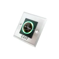 出口ボタン赤外線センサードアアクセス制御システム用タッチプッシュスイッチなしドアスクエアIR出口ボタン86x86
