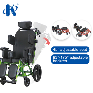 Sedia a rotelle emiplegica economica per bambini con seduta regolabile e schienale Kaiyang KY958-C-36 - Product Image 4
