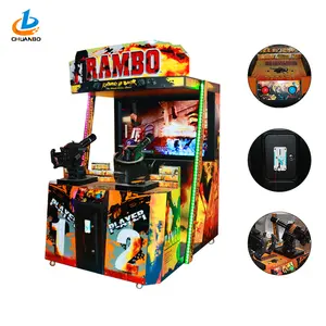Heißer Verkauf Münze Betrieben Arcade-Simulator Elektronische Gun Rambo Schießen Unterhaltung Spiele Maschine