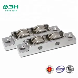 ลูกกลิ้งพลาสติกประตูเลื่อน UPVC ปรับได้พร้อมล้อคู่ - Product Image 5
