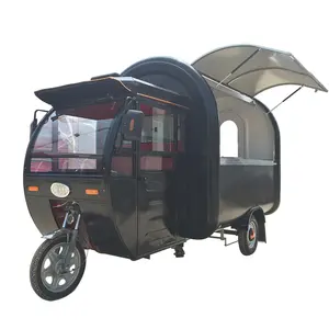 CP-G230165230 3 wheels electric food vending bike bread hamburg food van bun steamer waffle crepe food car for sale