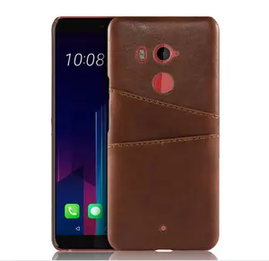 HTC U11 Plus带信用卡槽后盖手机套真皮手机套及配件手机套