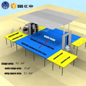 Automatiquement Ailes Extensibles Ouverture Camion De Scène Mobile Pratique pour Roadshow