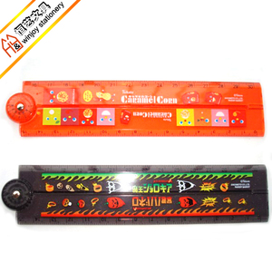 Export Quality Custom Design Plastic 15 or <strong>30cm</strong> Folding <strong>Ruler</strong> Transparent - Product Image 2