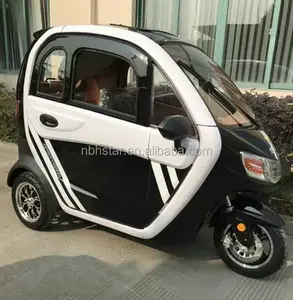 Goedkope Elektrische Driewieler Volwassen Elektrische Scooter Elektrische Cabine Scooter