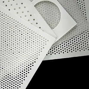 Light Weight Perforated PVC PP And PE Plastic sheet with round square holes