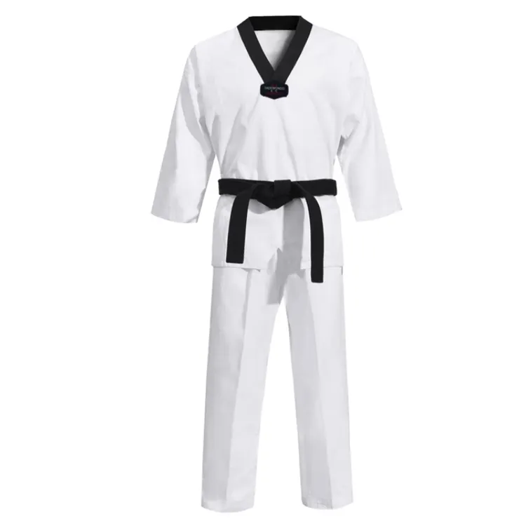 Sampel Gratis Pengiriman Pola Baru Penjualan Panas Seni Bela Diri Super Ringan Seragam Taekwondo Dobok untuk Dijual
