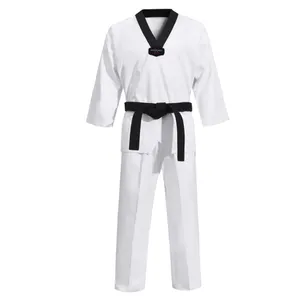 Échantillon livraison gratuite Nouveau modèle Offre Spéciale Super Léger Arts Martiaux Taekwondo Uniforme Dobok à vendre