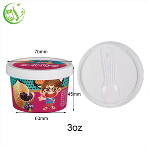 4oz 120ml Kem bồn tắm kích thước Kem container với nắp nhựa - Product Image 1