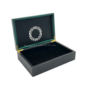 Hộp quà tổ chim hình chữ nhật bằng gỗ MDF chạm khắc rỗng, cao cấp, in logo tùy chỉnh, bán buôn năm 2025, màu xanh lá, hộp đựng chà là - Product Image 5