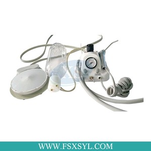 Laboratorio portatile mini turbina dentale unità scatola di controllo con 3 way siringa di plastica Desk-top tipo di lavoro con aria compressore - Product Image 5