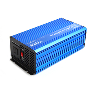 1000W Pur Onduleur à onde sinusoïdale Camion/RV Onduleur <span class=keywords><strong>12V</strong></span> DC à 110V AC <span class=keywords><strong>Convertisseur</strong></span> deux Prises de COURANT ALTERNATIF 2.1A USB télécommande - Product Image 2