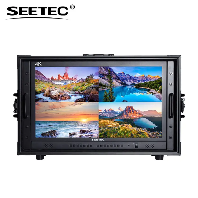 Seetec 24 "4พันออกอากาศ3840X2160จอภาพที่มีภาพพลิก,Quad Slip จอแสดงผล,หน้าจอเครื่องหมาย