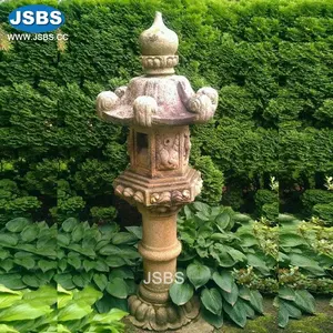 复古装饰日本雕刻花岗岩花园灯笼石塔
