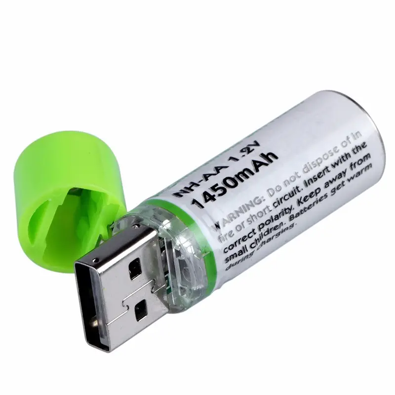 New products USB rechargeable aa batteries free sample aa size battery 1200mAh 1.5V aa battery