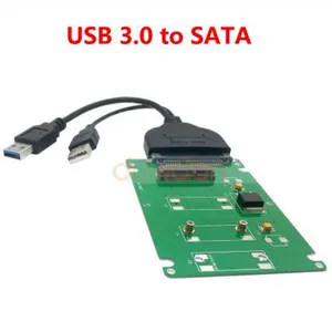 USB 3.0 转 SATA 转换器适配器电缆用于 2.5 英寸硬盘驱动器的 SSD 硬盘笔记本电脑与 USB 电源线