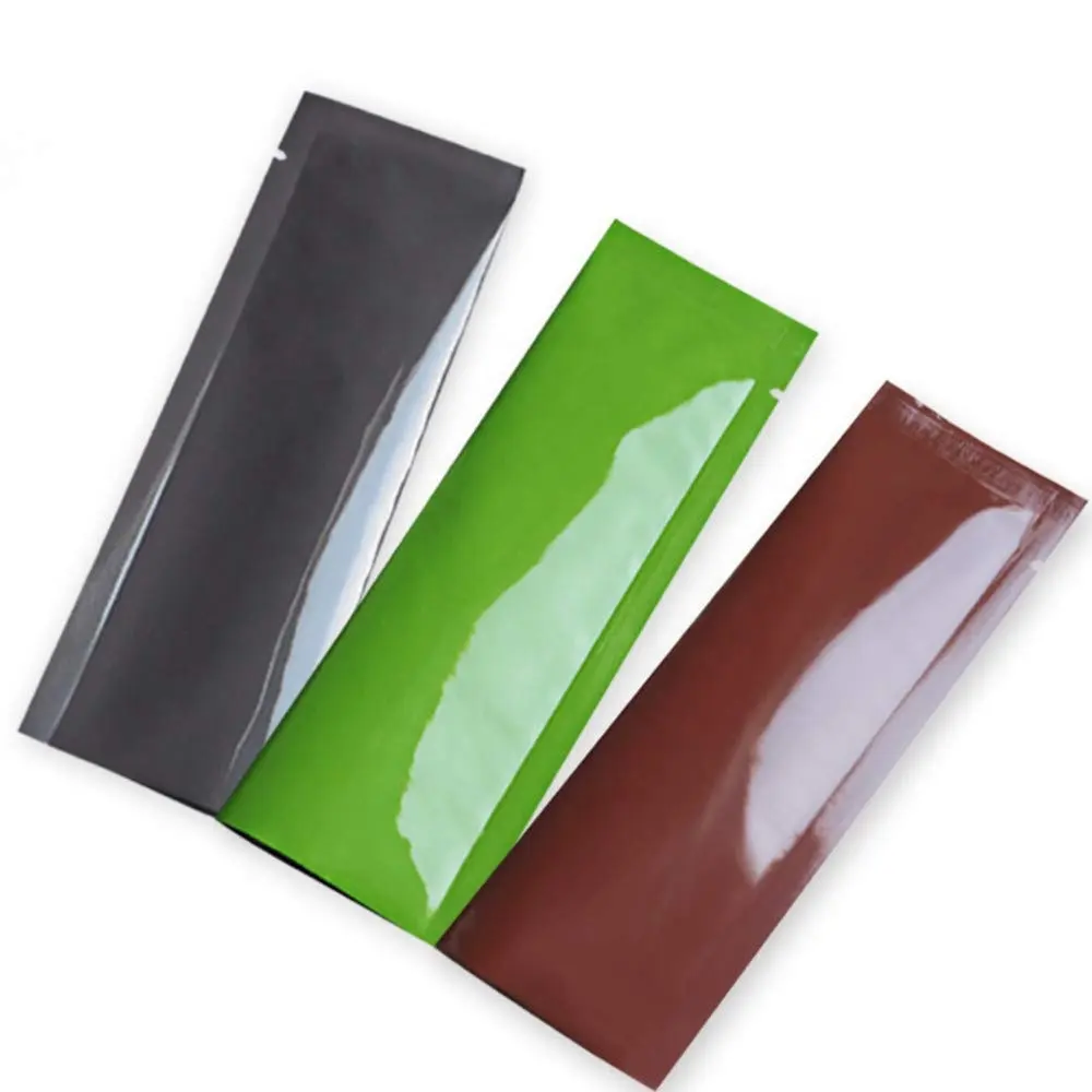 OEM Support Aluminum Foil Pouch With Tear Notch Heat Seal Mylar Bag Sealer Pack Food Bag