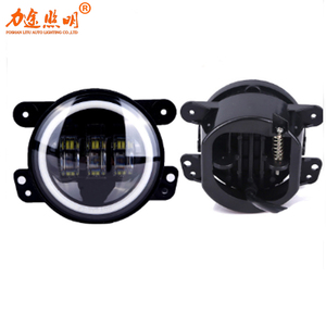 2020 litro 4 pollici 30W 6000K rotondo LED <span class=keywords><strong>fendinebbia</strong></span> con occhi d'angelo per camion/fuoristrada/SUV/sistema automatico - Product Image 3